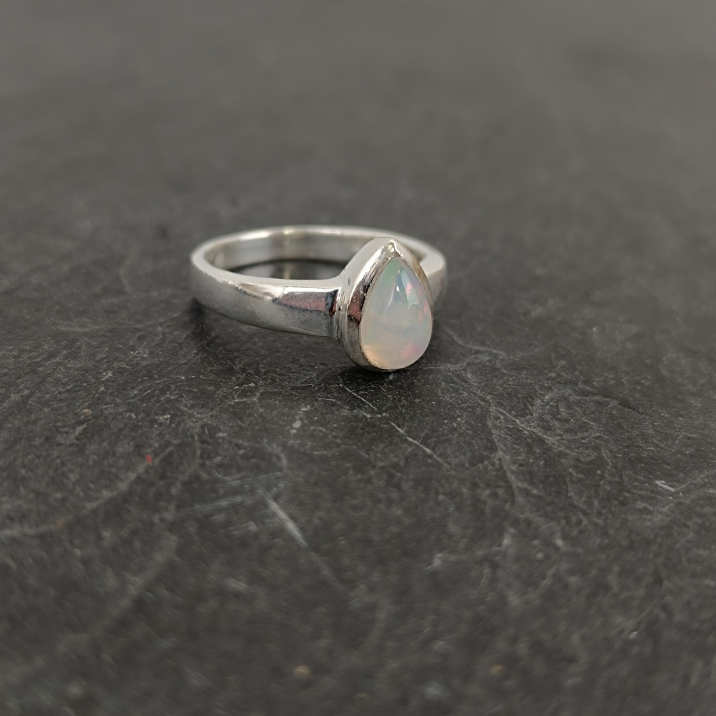 [BAAR-2153-51] Bague Argent 925 & Opale [2153]