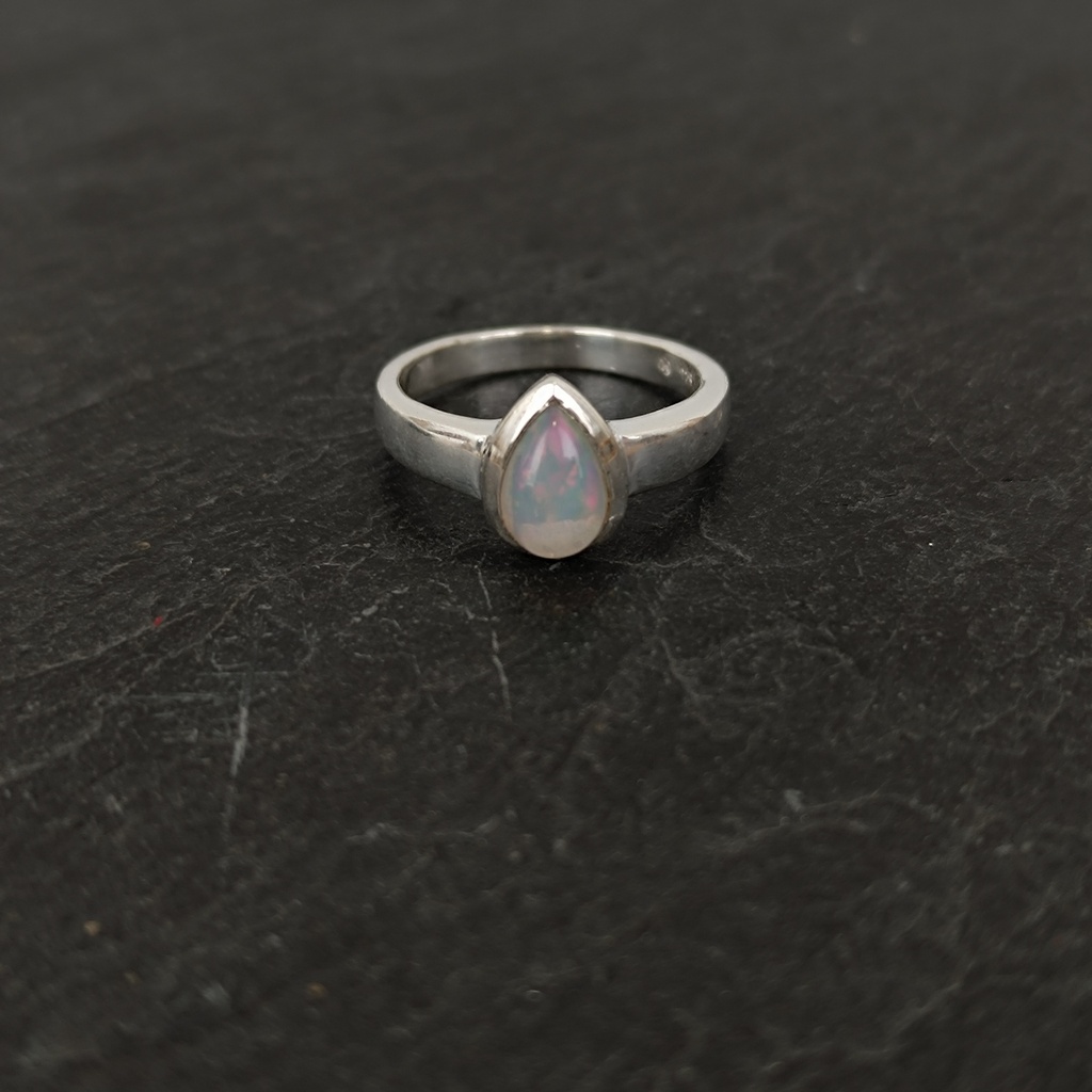 [BAAR-2158-53] Bague Argent 925 & Opale [2158]