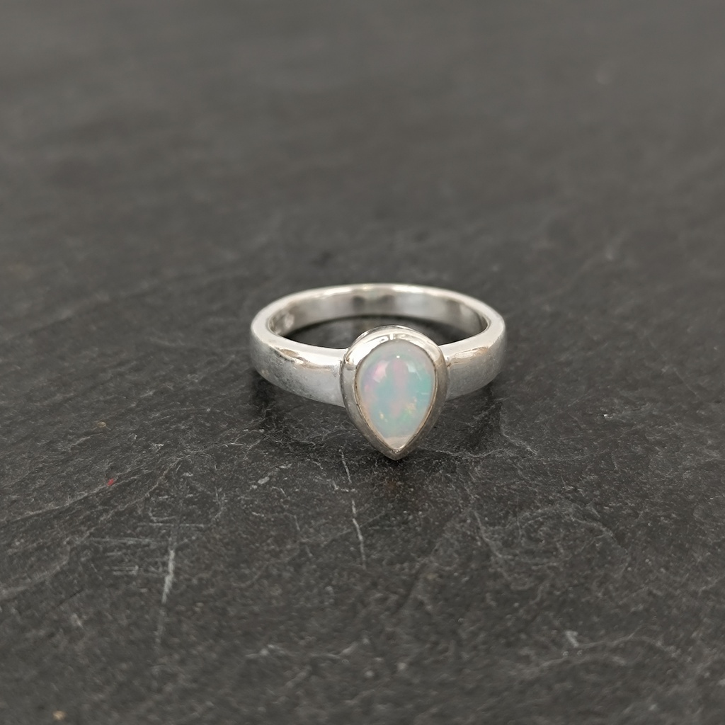 [BAAR-2159-52] Bague Argent 925 & Opale [2159]