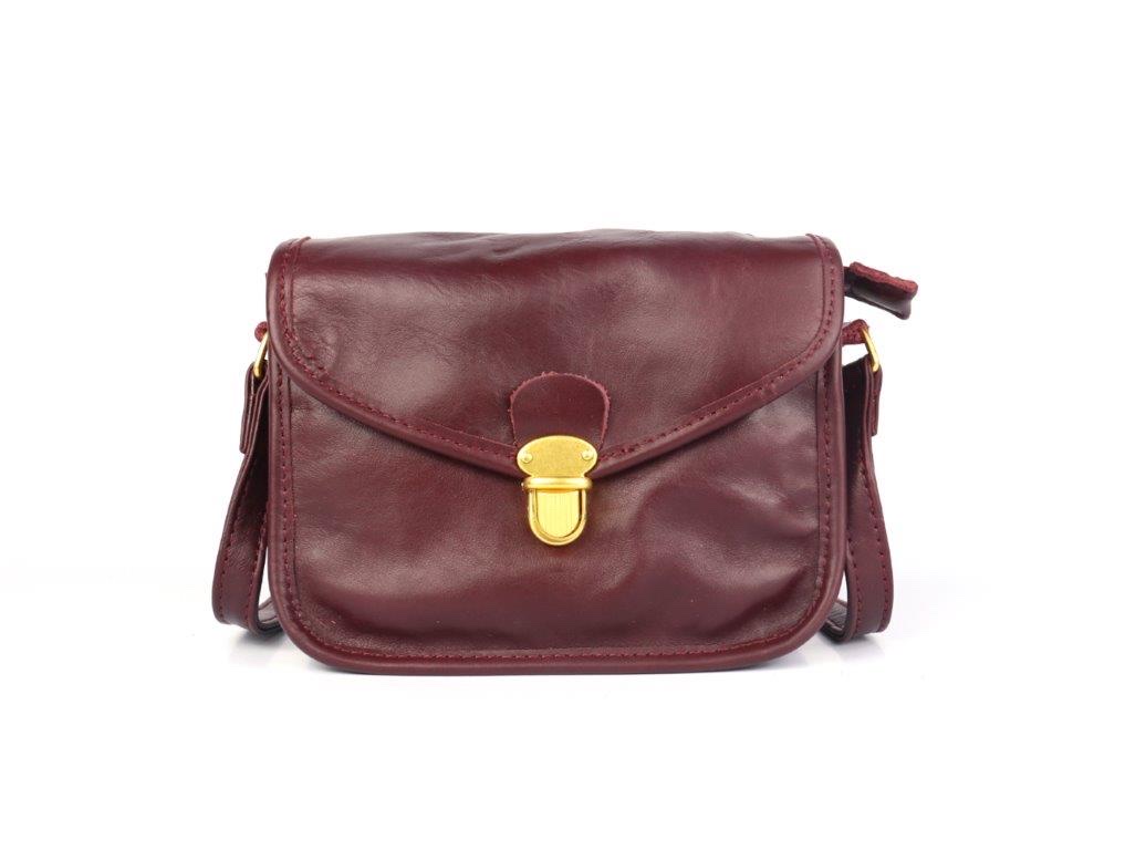 [CRAZY-7029-WINE] Sac à main Cuir Bordeau - Crazy Lou