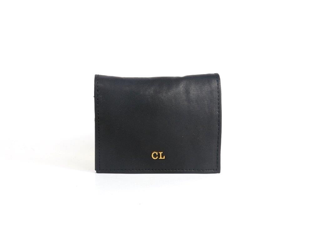 [CRAZY-7123-BLK] Portefeuille Cuir Noir - Crazy Lou