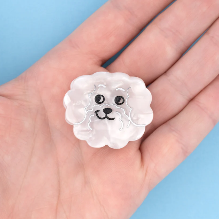 [COU-MINIPINCEBICHON] Mini pince à cheveux Bichon - Coucou Suzette
