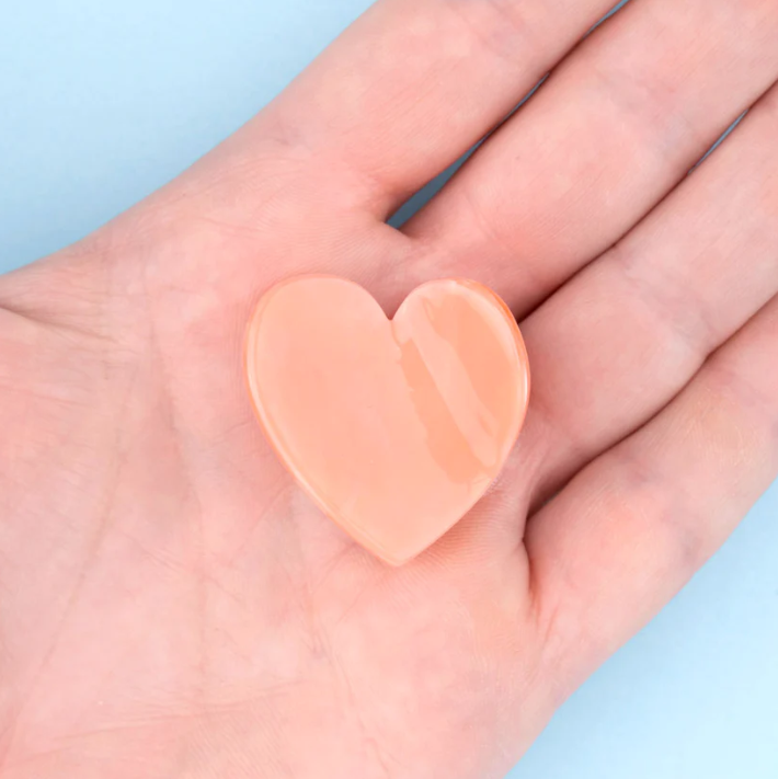 [COU-MINIPINCECOEURROSE] Mini pince à cheveux Coeur Rose - Coucou Suzette