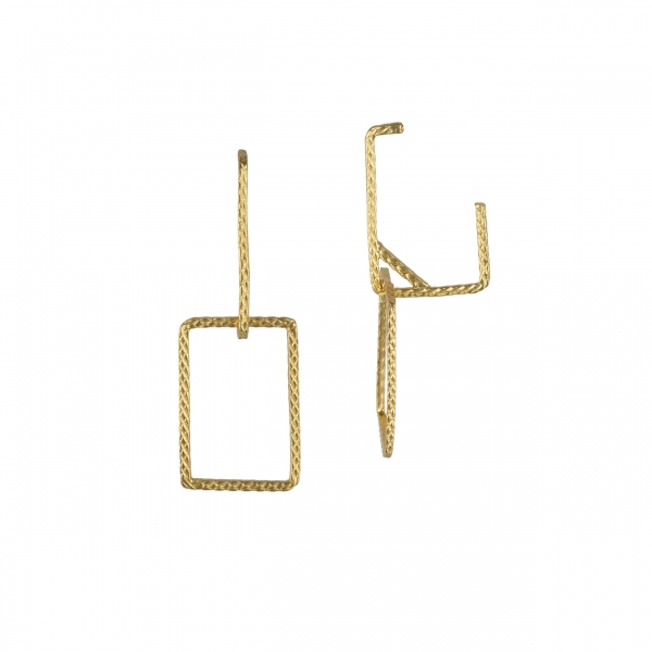 [TCS-IFE781A] Boucles d'oreilles Laiton Plaqué or - The Craft Shop