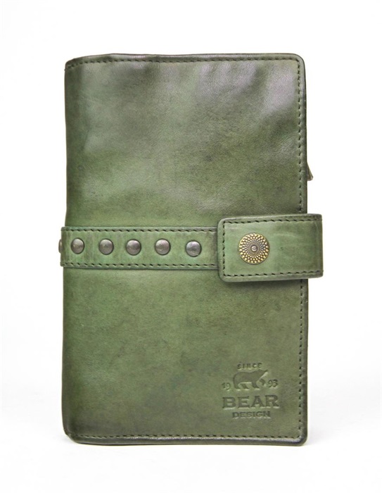 [BEAR-CL15087-GREEN] Portefeuille Cow Lavato Vert - Bear Design