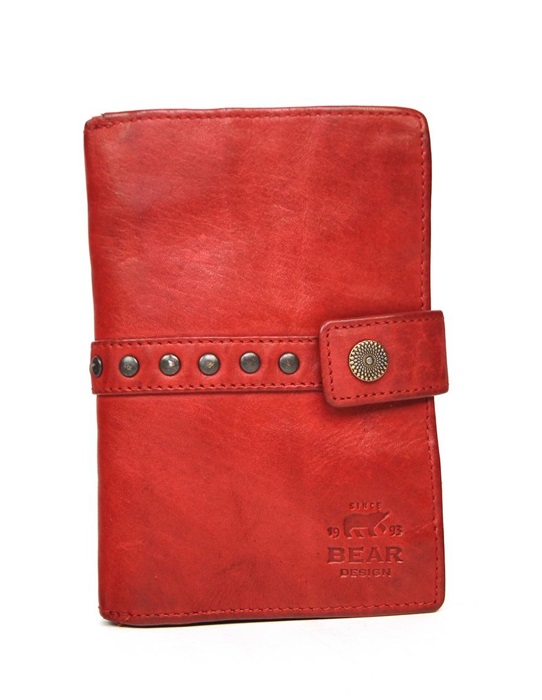 [BEAR-CL15087-RED] Portefeuille Cow Lavato Rouge - Bear Design