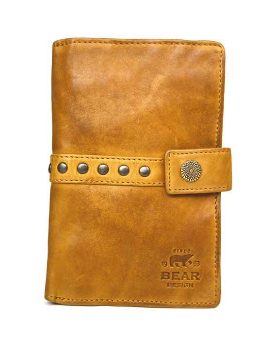 [BEAR-CL15087-YELLOW] Portefeuille Cow Lavato Jaune - Bear Design