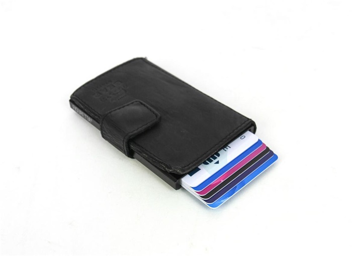 [BEAR-CL15254-BLACK] Portefeuille Cow Lavato Noir - Bear Design
