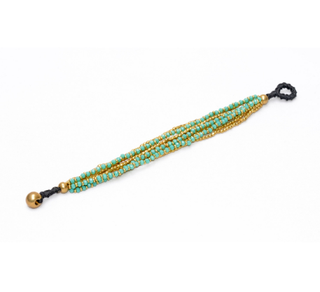 [NATA-BR-BCD120] Bracelet 'Celeste' Turquoise - Nataraj