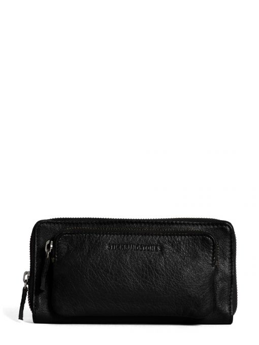 [STICK-24016-BLACK] Portefeuille 'California' Noir - Sticks and Stones