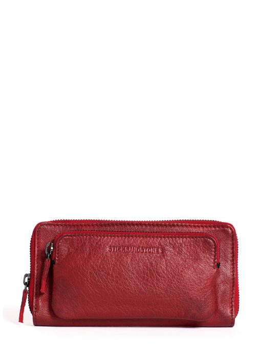 [STICK-23800-RED] Portefeuille 'California' Rouge - Sticks and Stones