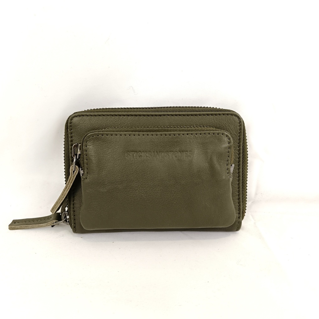 [STICK-24058-GREEN] Portefeuille 'Montana' Vert - Sticks and Stones