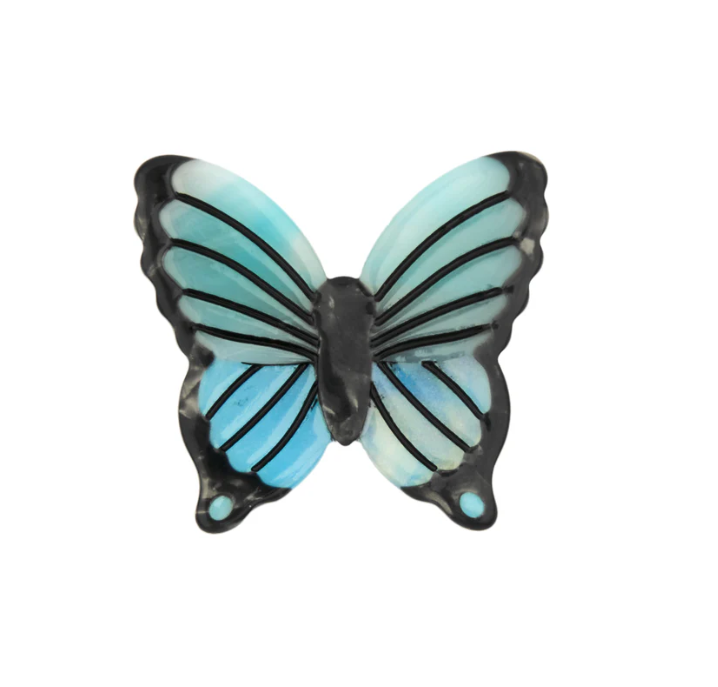 [COU-BARRETTEPAPILLONBLEU] Barrette Papillon Bleue - Coucou Suzette