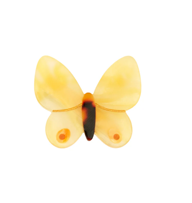 [COU-BARRETTEPAPILLONJAUNE] Barrette Papillon Jaune - Coucou Suzette