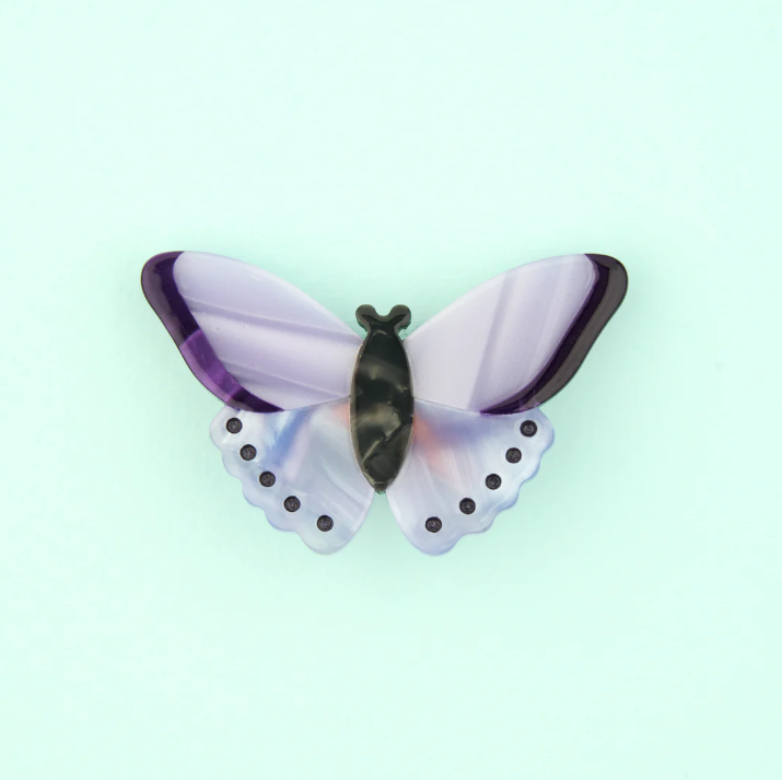 [COU-BARRETTEPAPILLONMAUVE] Barrette Papillon Mauve - Coucou Suzette