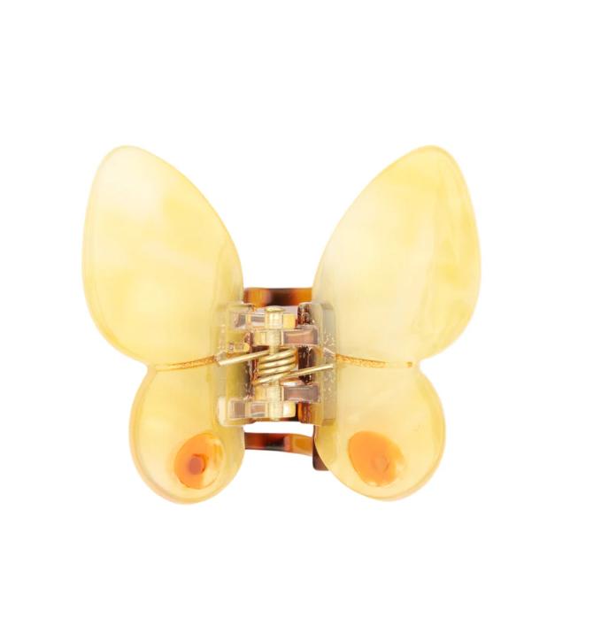 [COU-MINIPINCEPAPILLONJAUNE] Mini Pince à Cheveux Papillon Jaune - Coucou Suzette