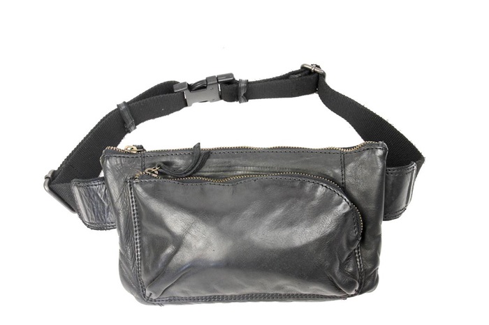[BEAR-CL35939-BLACK] Sac Banane Cow Lavato Noir - Bear Design