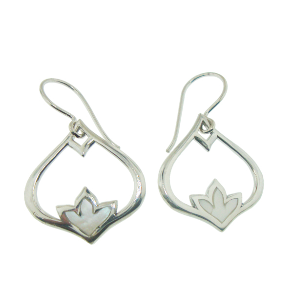 [BOAR-1132] Boucles d'oreilles Argent 925 & Nacre [1132]
