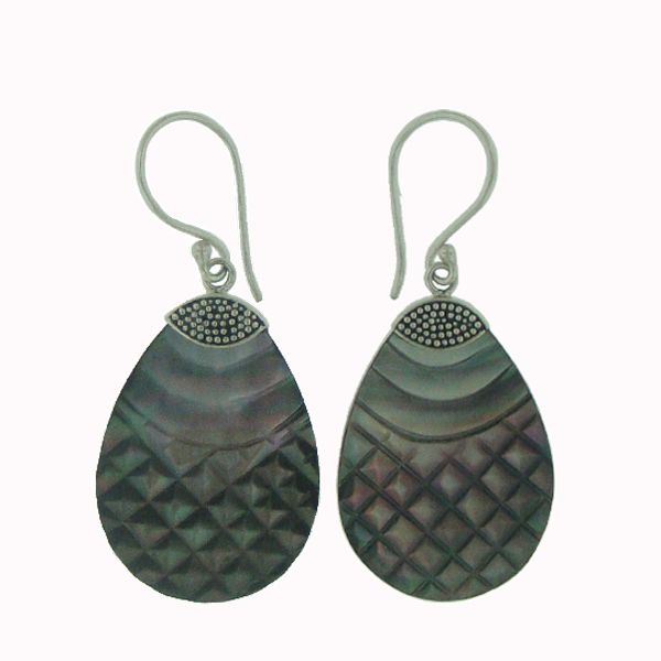 [BOAR-1144] Boucles d'oreilles Argent 925 & Coquillage [1144]