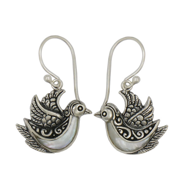 [BOAR-1151] Boucles d'oreilles Argent 925 & Nacre [1151]