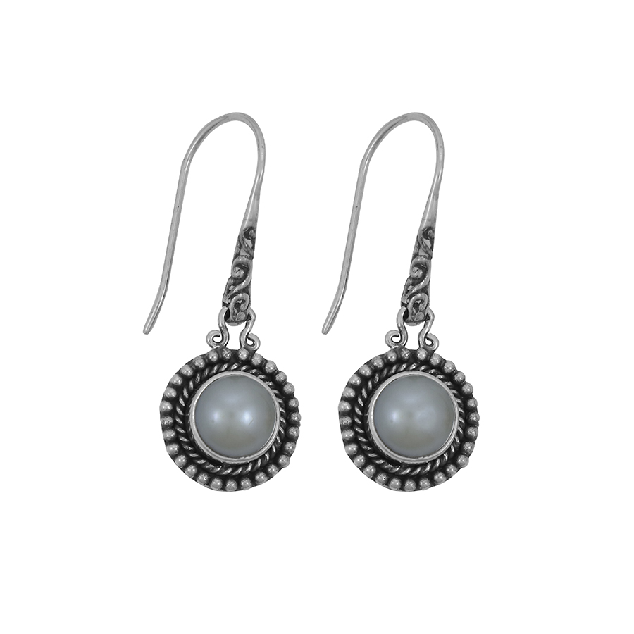 [BOAR-1152] Boucles d'oreilles Argent 925 & Nacre [1152]