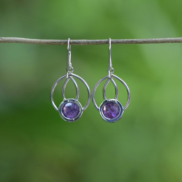 [BOAR-1164] Boucles d'oreilles Argent 925 & Améthyste [1164]