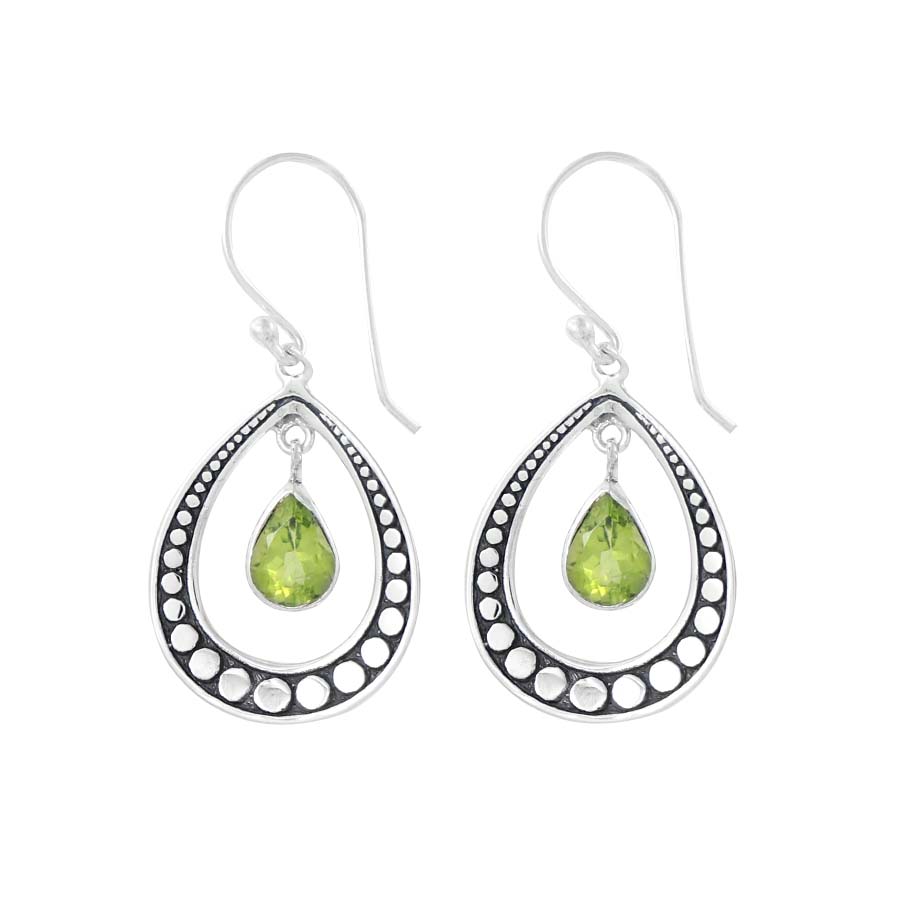 [BOAR-1168] Boucles d'oreilles Argent 925 & Péridot [1168]