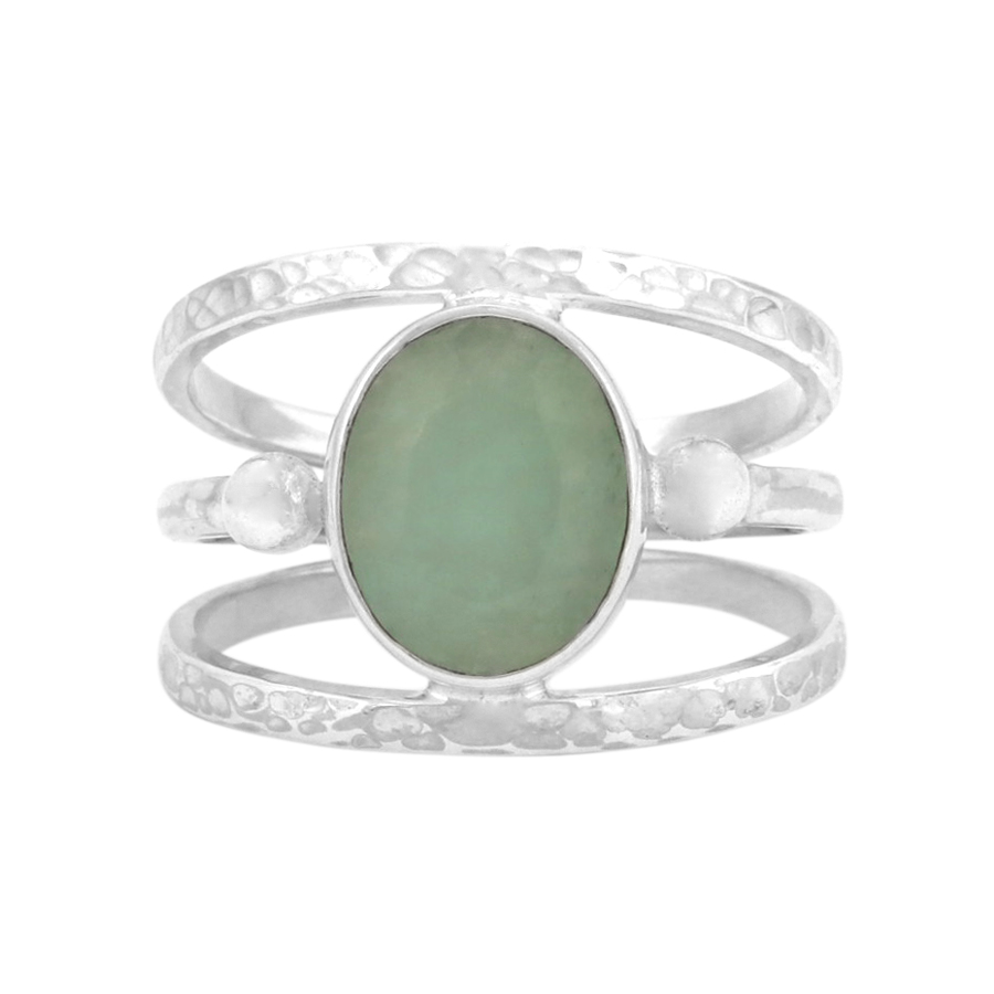 [BAAR-2192-55] Bague Argent 925 & Amazonite [2192]