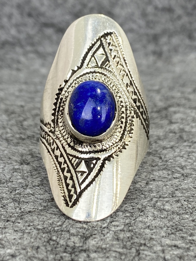 [BAAR-2300-58] Bague Argent 925 & Lapis Lazuli [2300]