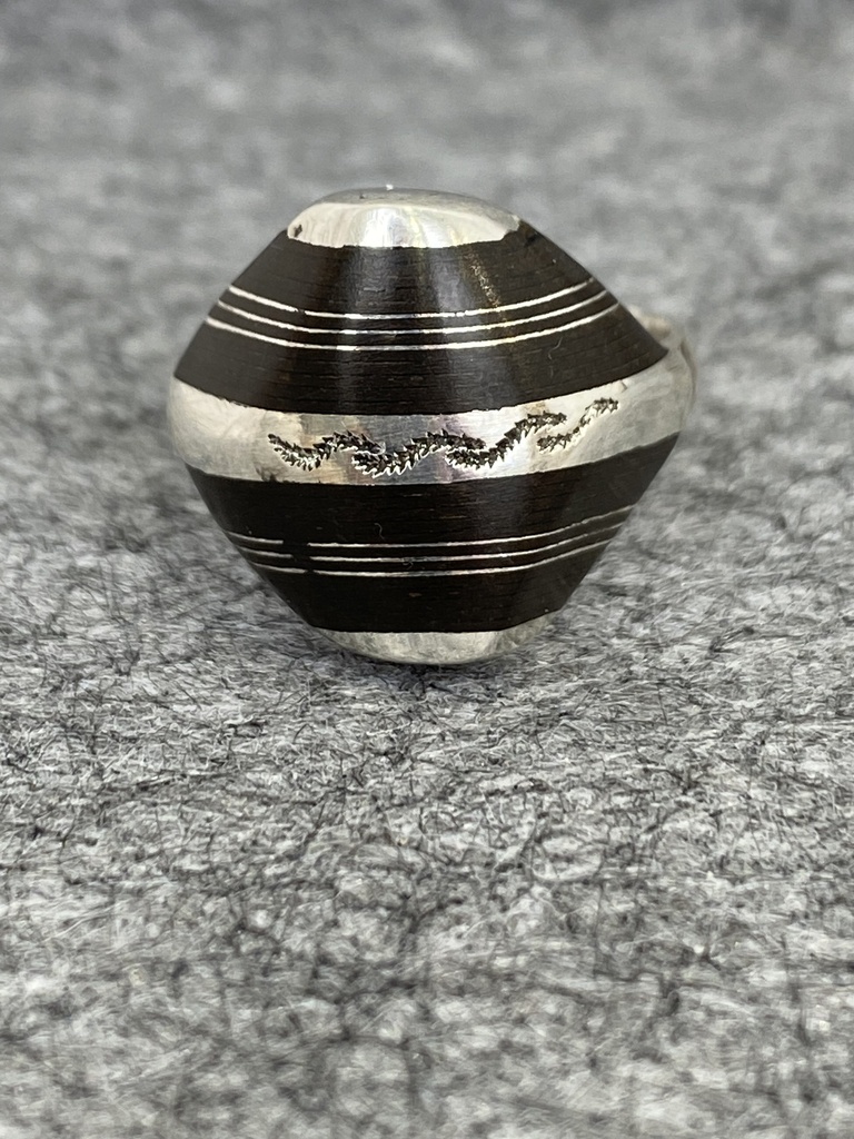 [BAAR-2310-60] Bague Argent 925 & Ebène [2310]