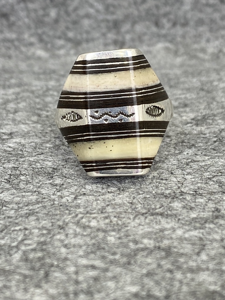 [BAAR-2311-58] Bague Argent 925 & Ebène [2311]