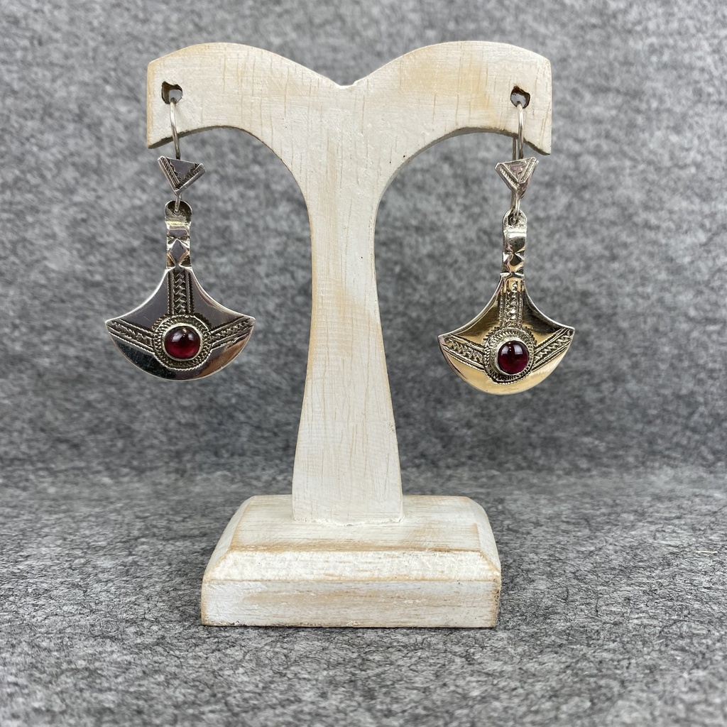 [BOAR-1265] Boucles d'oreilles Argent 925 & Grenat [1265]