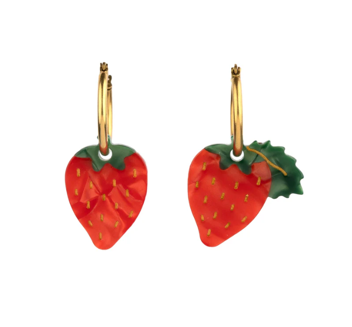 [COU-BOFRAISES] Boucles d'oreilles Fraise - Coucou Suzette