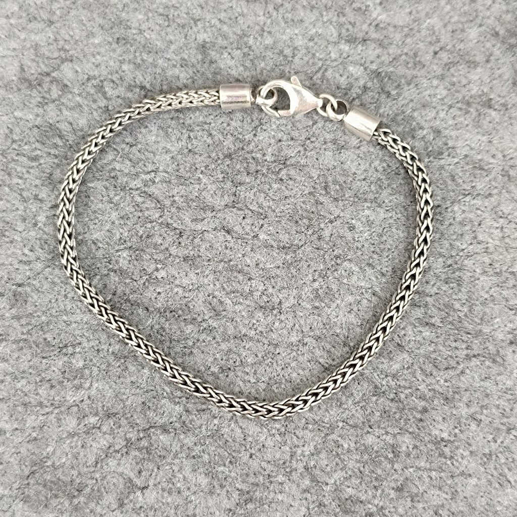 [BRAR-0425] Bracelet Snake Fin Argent 925 [0425]