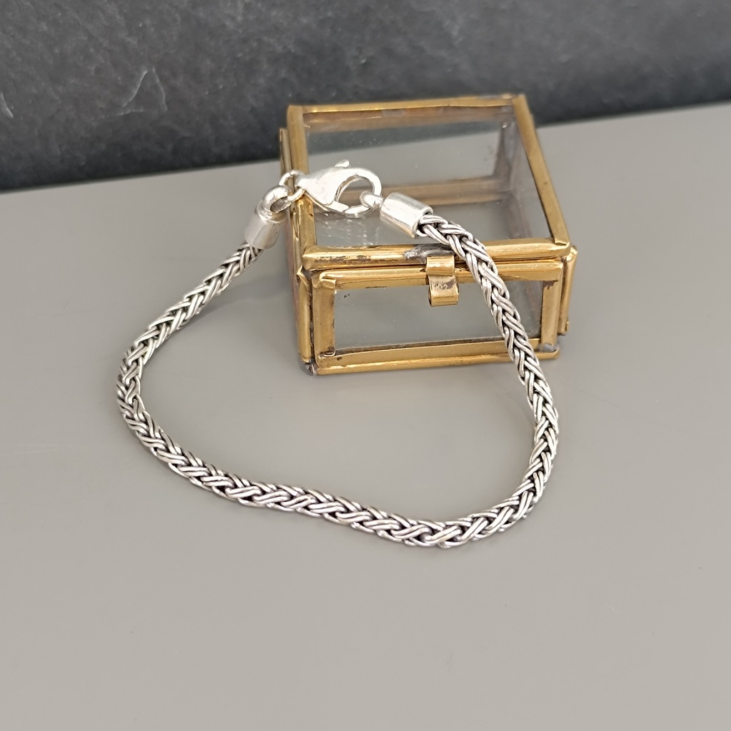 [BRAR-0427] Bracelet Snake Fin Argent 925 [0427]