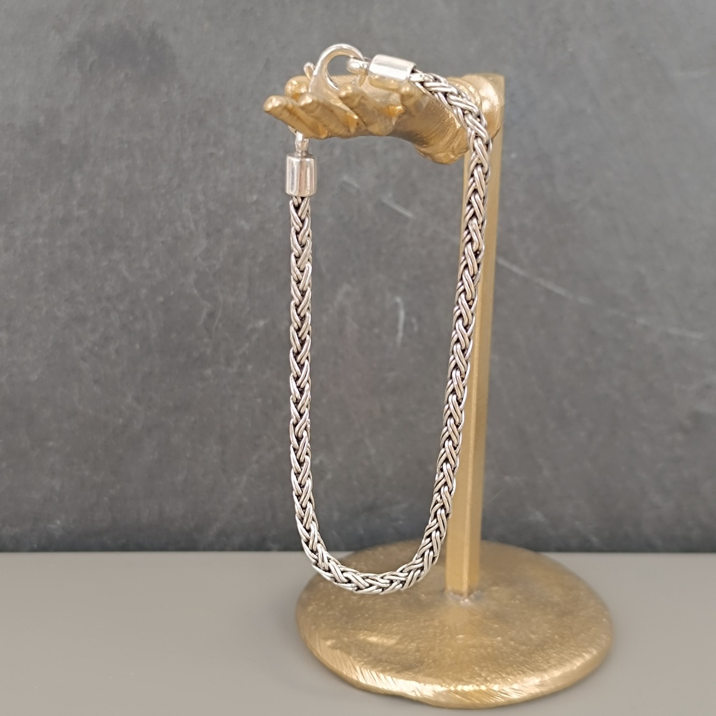 [BRAR-0428] Bracelet Snake Fin Argent 925 [0428]
