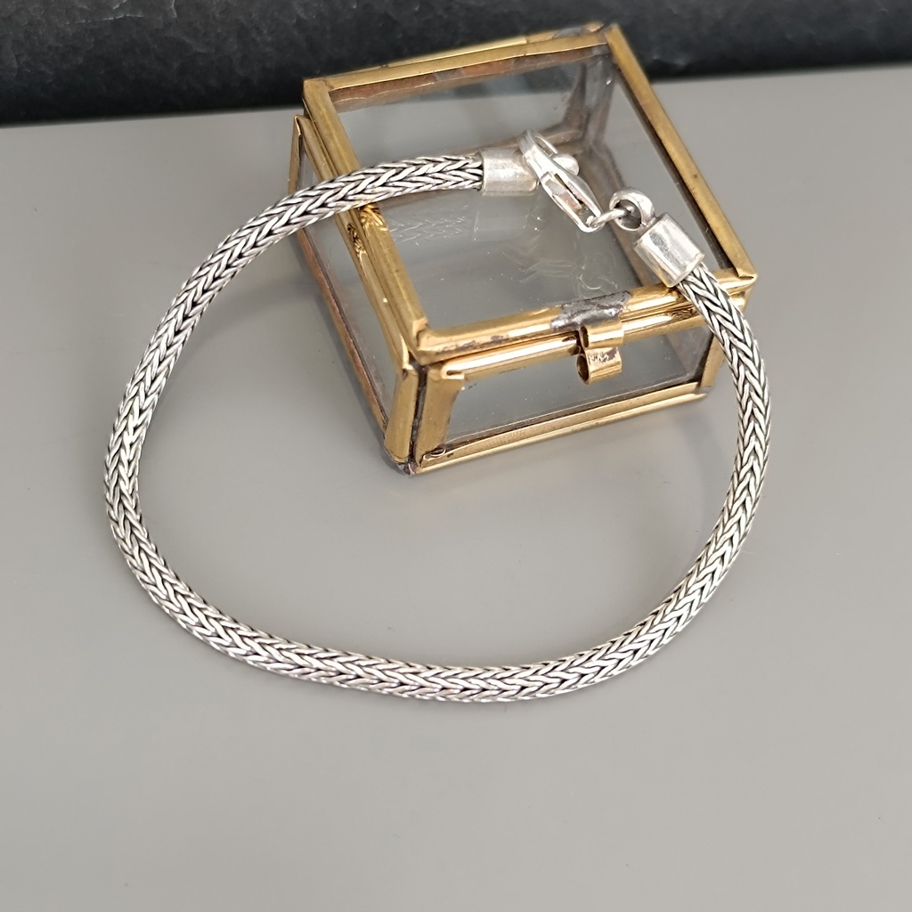 [BRAR-0432-18,5] Bracelet Snake Fin Argent 925 [0432]