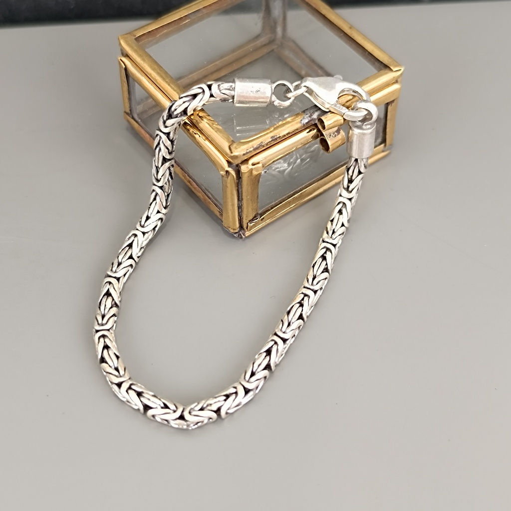 [BRAR-0434] Bracelet Snake Fin Argent 925 [0434]