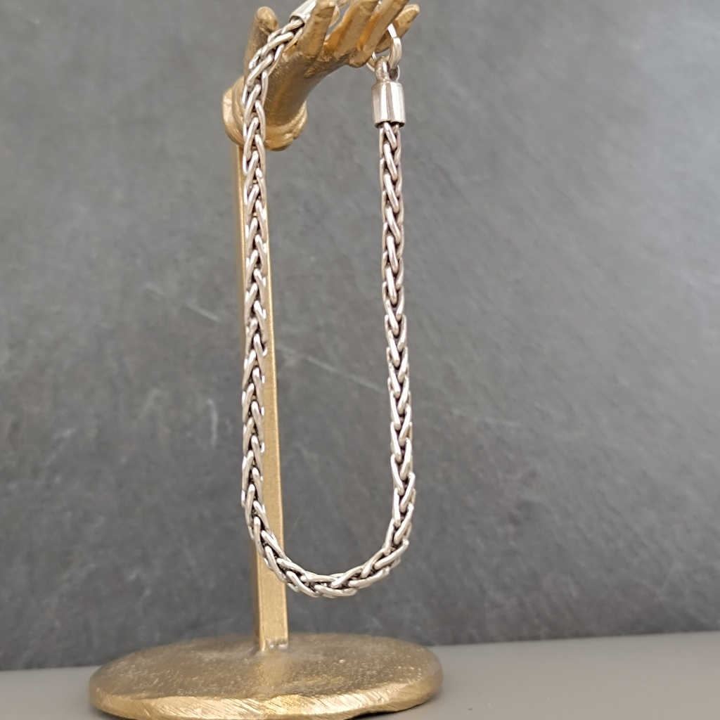 [BRAR-0438-17] Bracelet Snake Fin Argent 925 [0438]