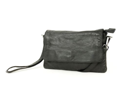 [BEAR-MJ1714-NOIR] Sac à main 'Ineke' Noir - Cuir - Bear Design