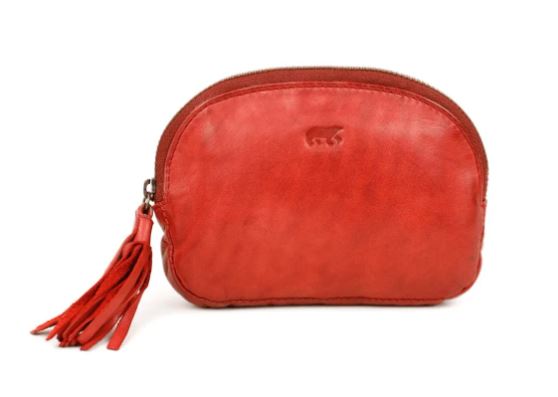 [BEAR-CL18366-ROUGE] Porte-monnaie 'Penny' Rouge - Cuir - Bear Design