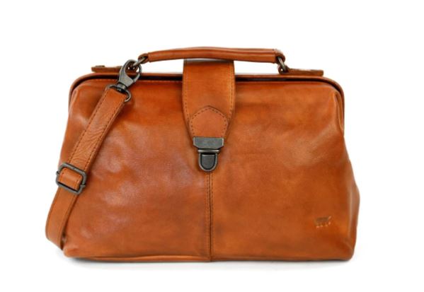 [BEAR-CL42524-COGNAC] Sac à main 'Julia L' Cognac - Cuir - Bear Design
