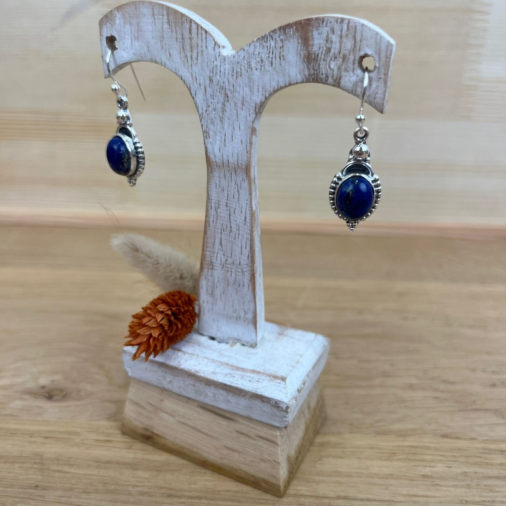 [BOAR-1369] Boucles d'Oreilles - Argent 925 & Lapis Lazuli [1369]