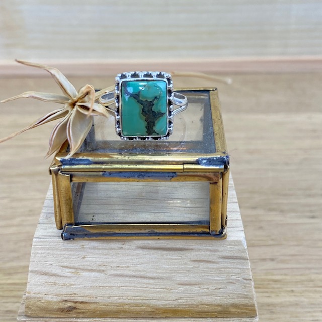[BAAR-2482] Bague - Argent 925 & Turquoise [2482]
