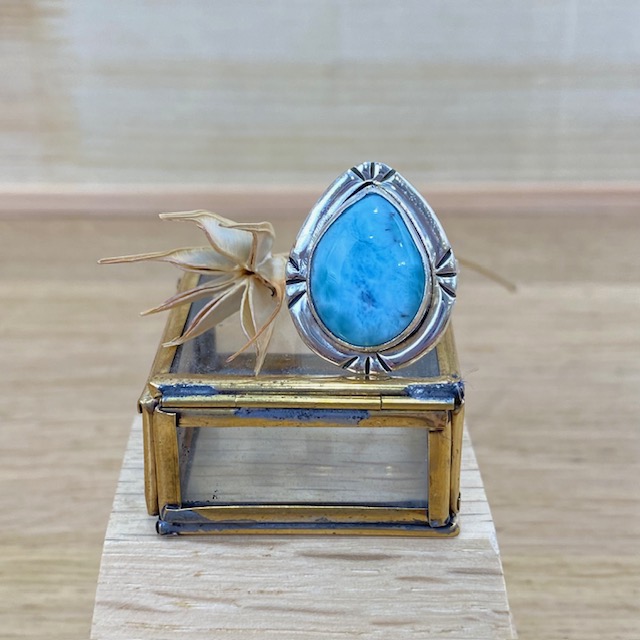 [BAAR-2484] Bague - Argent 925 & Larimar [2484]