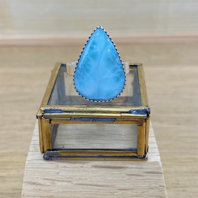 [BAAR-2485] Bague - Argent 925 & Larimar [2485]