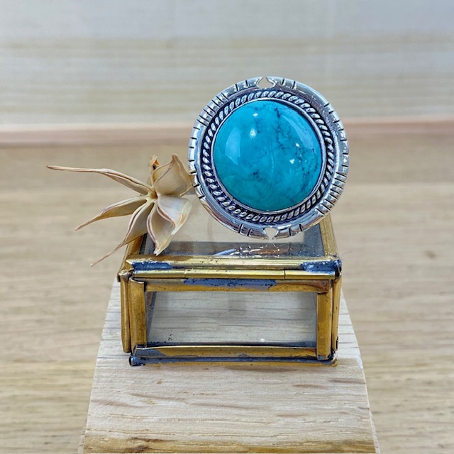 [BAAR-2489] Bague - Argent 925 & Turquoise [2489]