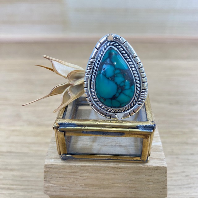 [BAAR-2501] Bague - Argent 925 & Turquoise [2501]