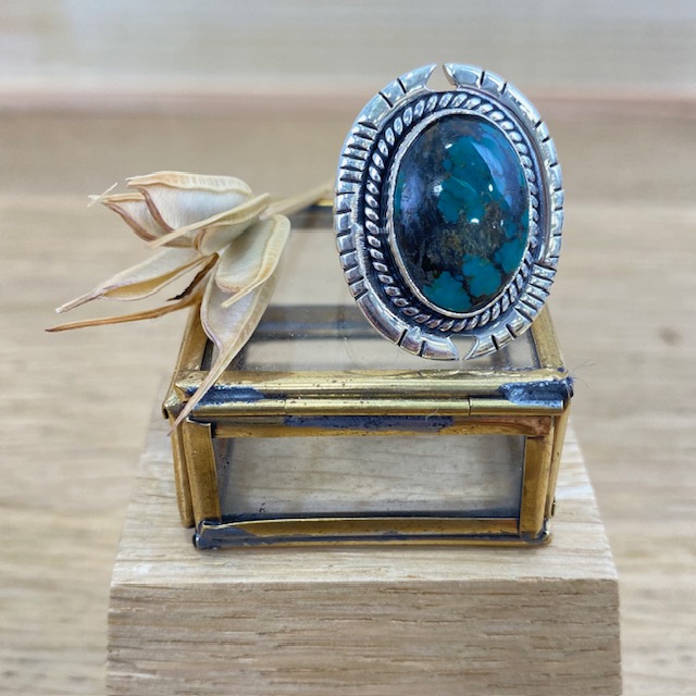 [BAAR-2516] Bague - Argent 925 & Turquoise [2516]