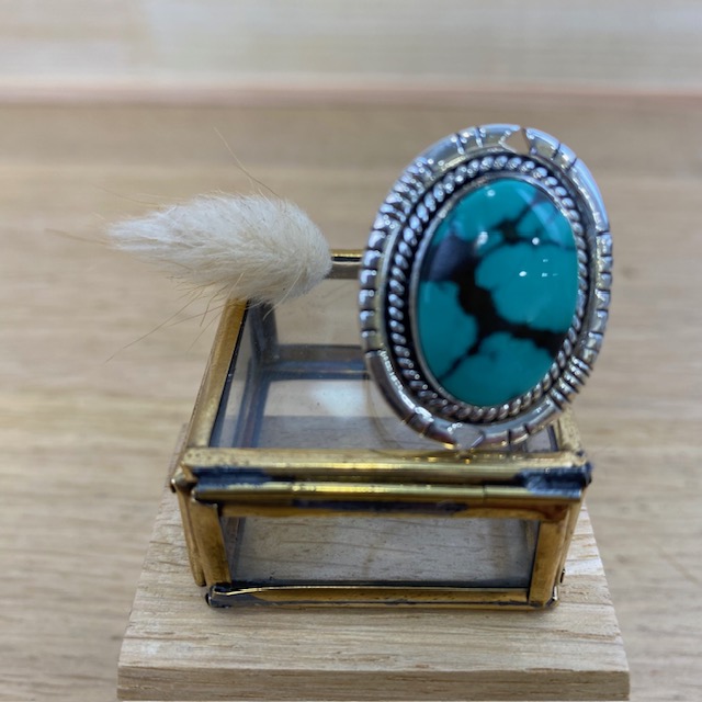 [BAAR-2519] Bague - Argent 925 & Turquoise [2519]